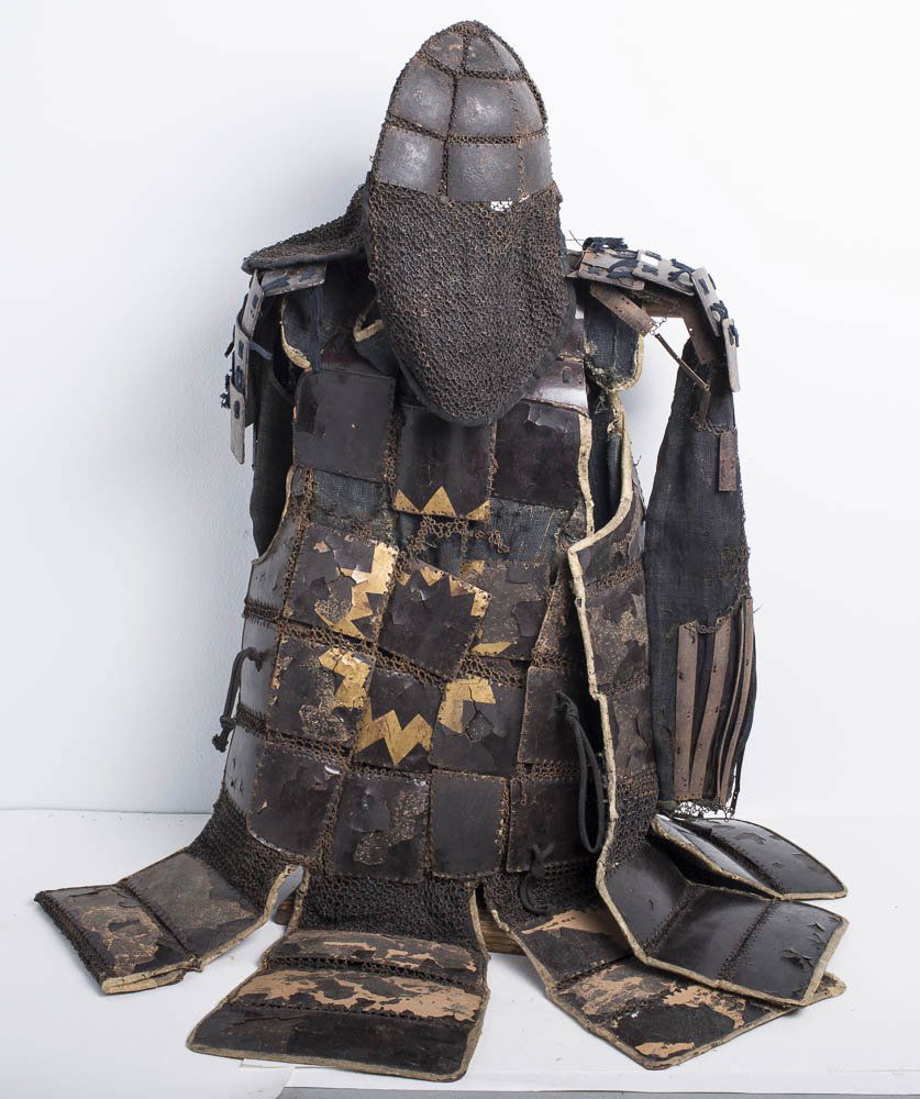 a  rare  antique Japanese samurai armor date:17th cent (1 of 4)