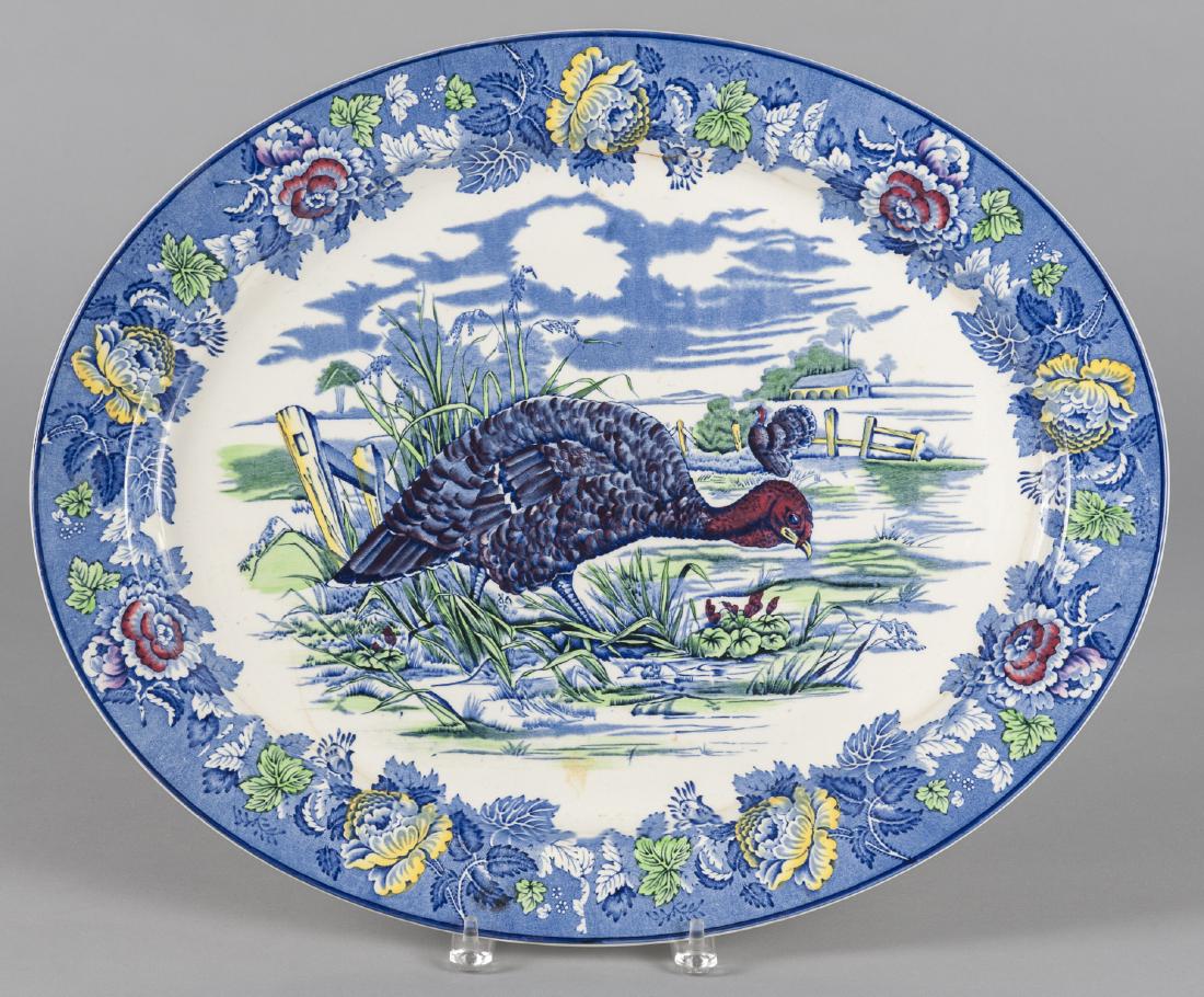 Wood's Staffordshire turkey platter, 17'' L., 21 1 (1 of 1)