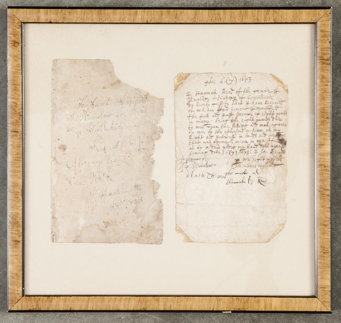 Penmanship book, 19th c., together with a handwri (1 of 2)