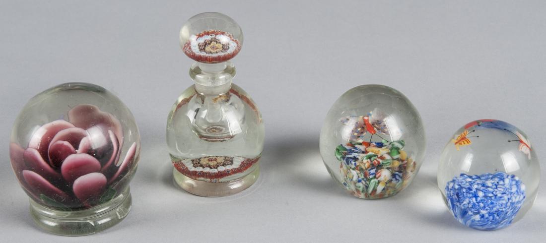 Four Chinese glass paperweight items, to include (1 of 1)