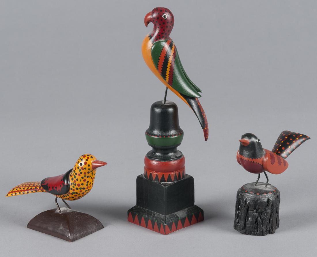 Three contemporary Don Noyes carved and painted b (1 of 1)