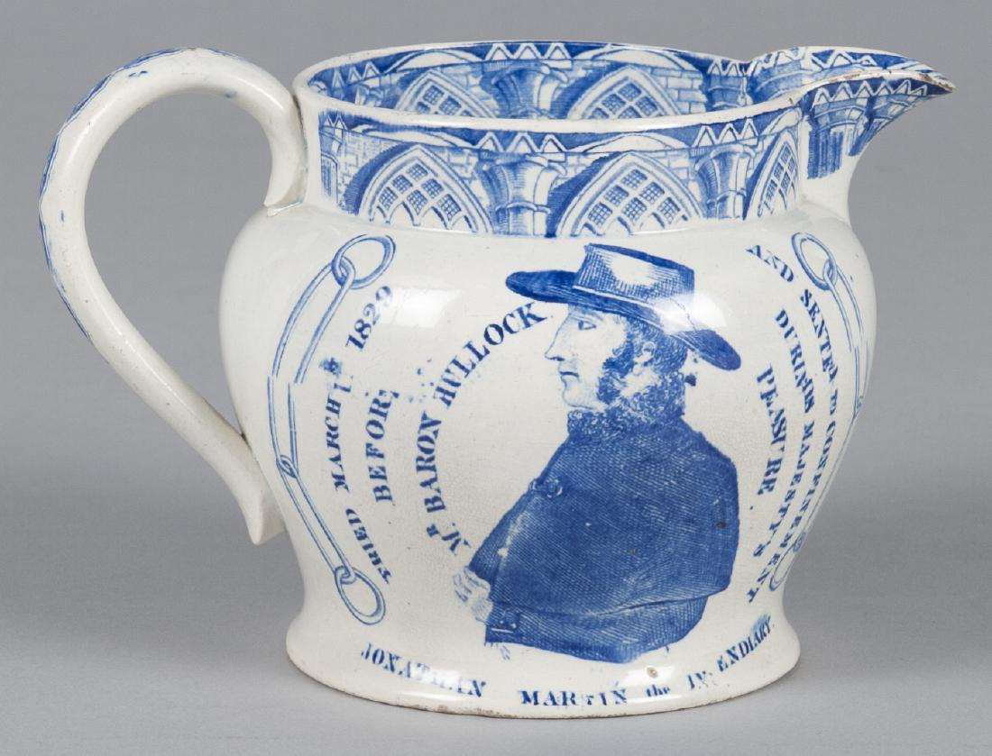 Pearlware pitcher, 19th c., with transfer decorat (1 of 1)