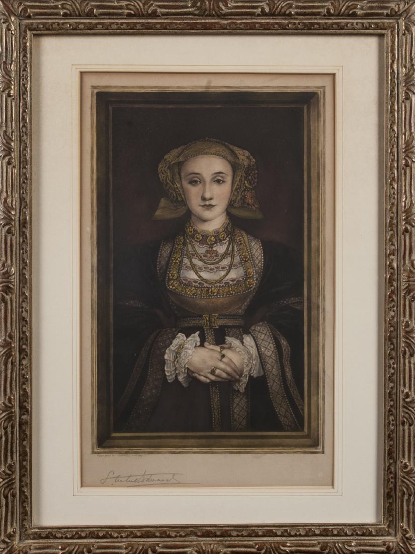 Seven framed prints, mostly English royalty. (1 of 7)