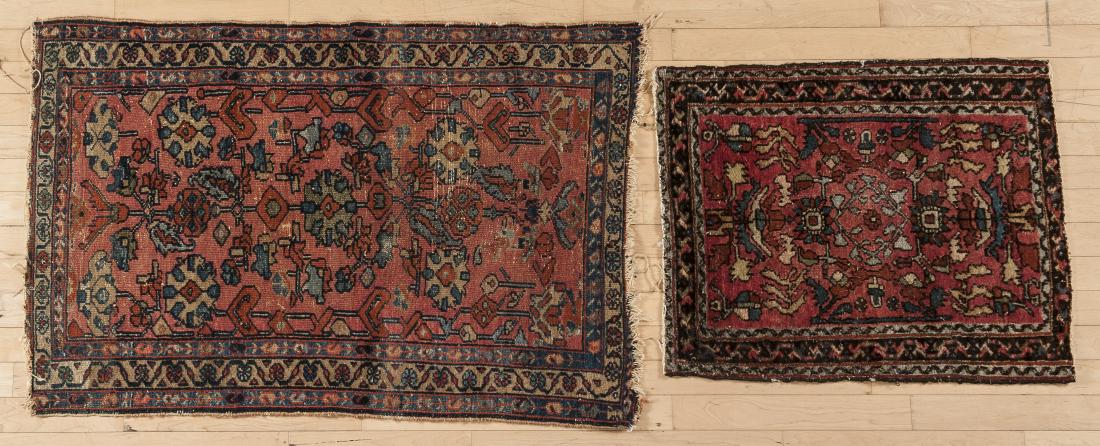 Two Hamadan mats, early 20th c., 2'7'' x 2' and 4' (1 of 1)