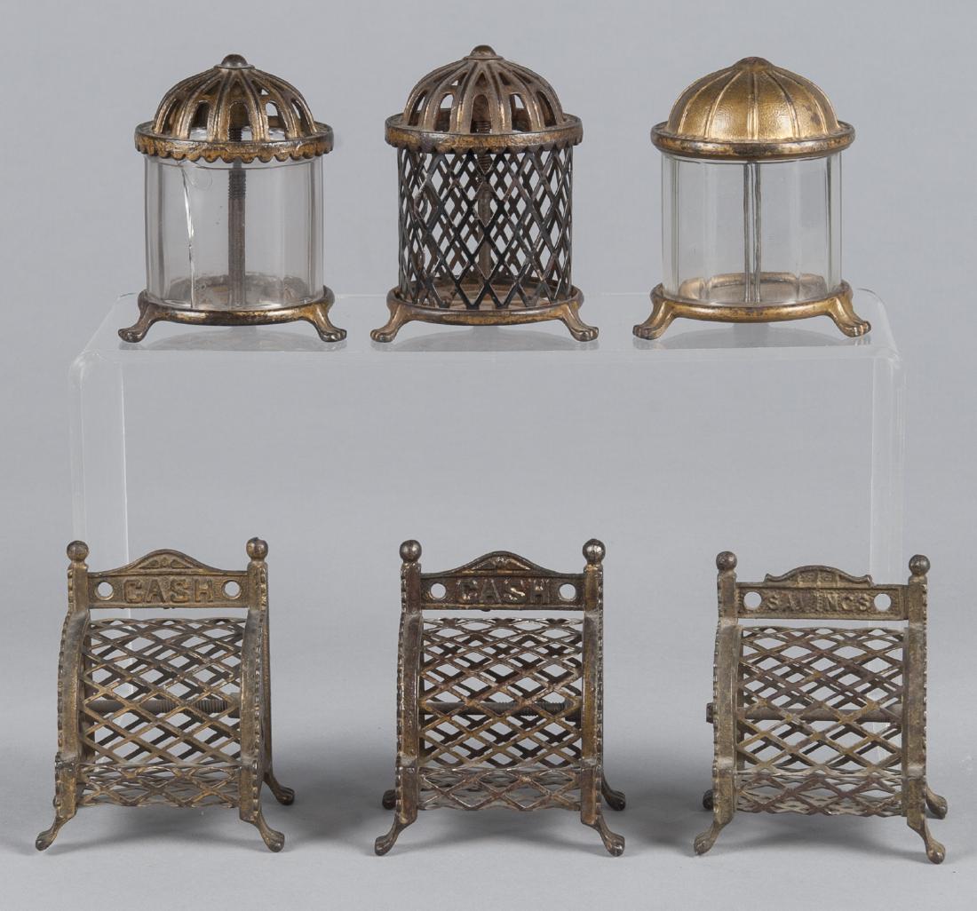 Six cast iron still banks, to include three Crys (1 of 1)