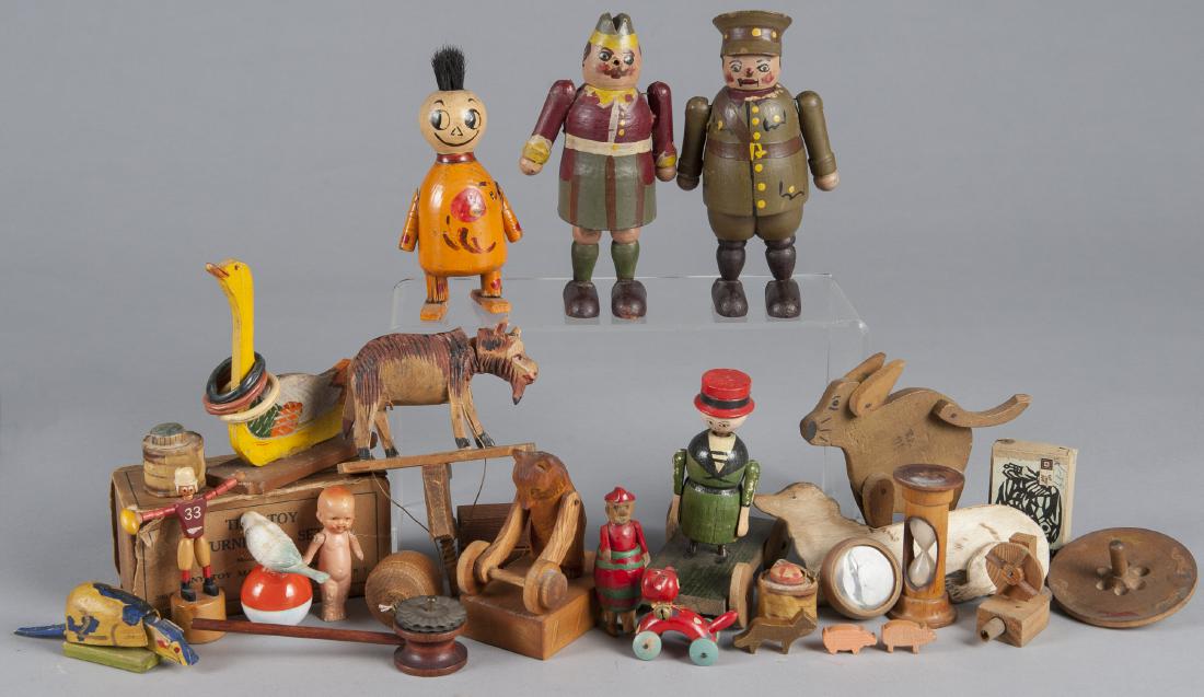 Large collection of miscellaneous wood toys, to i (1 of 1)
