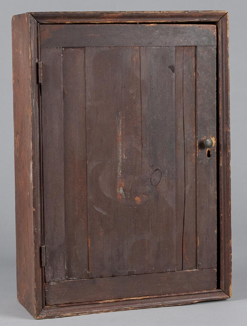 Stained pine hanging cupboard, 19th c., 23 1/4'' h (1 of 1)