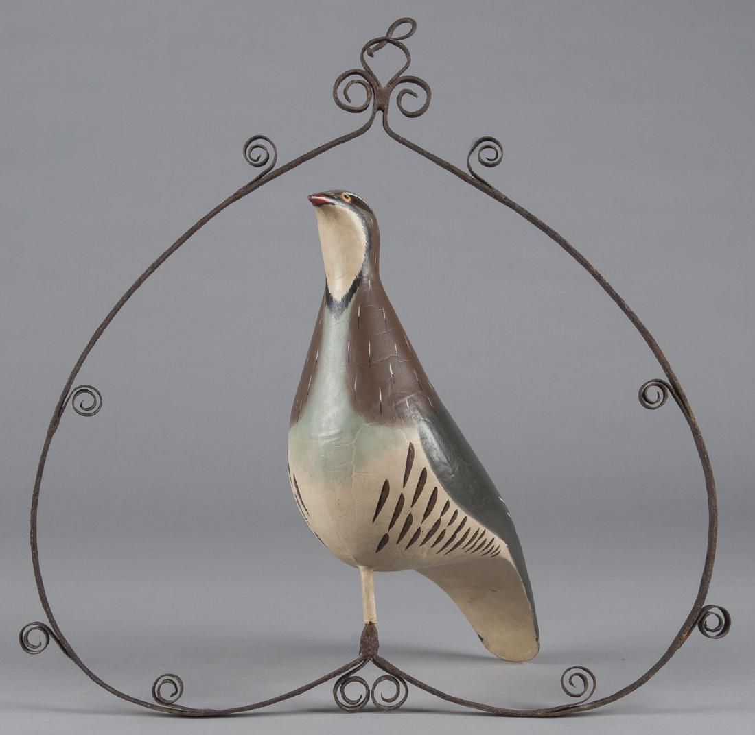 Painted tin quail trade sign, 25'' h., 26'' w. (1 of 1)