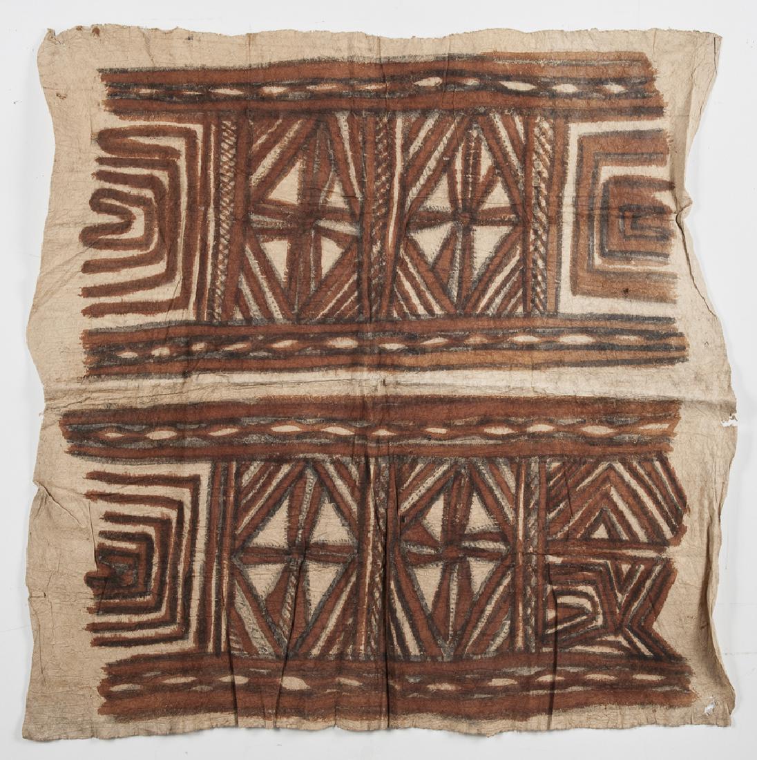 Two Papua, New Guinea tapa bark cloths, early 20t (1 of 2)