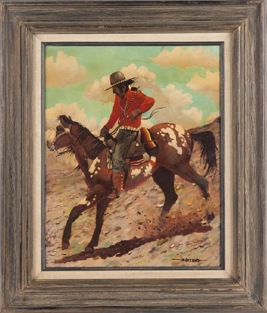 Robert Becenti (American 1949-2001), oil on board (1 of 1)