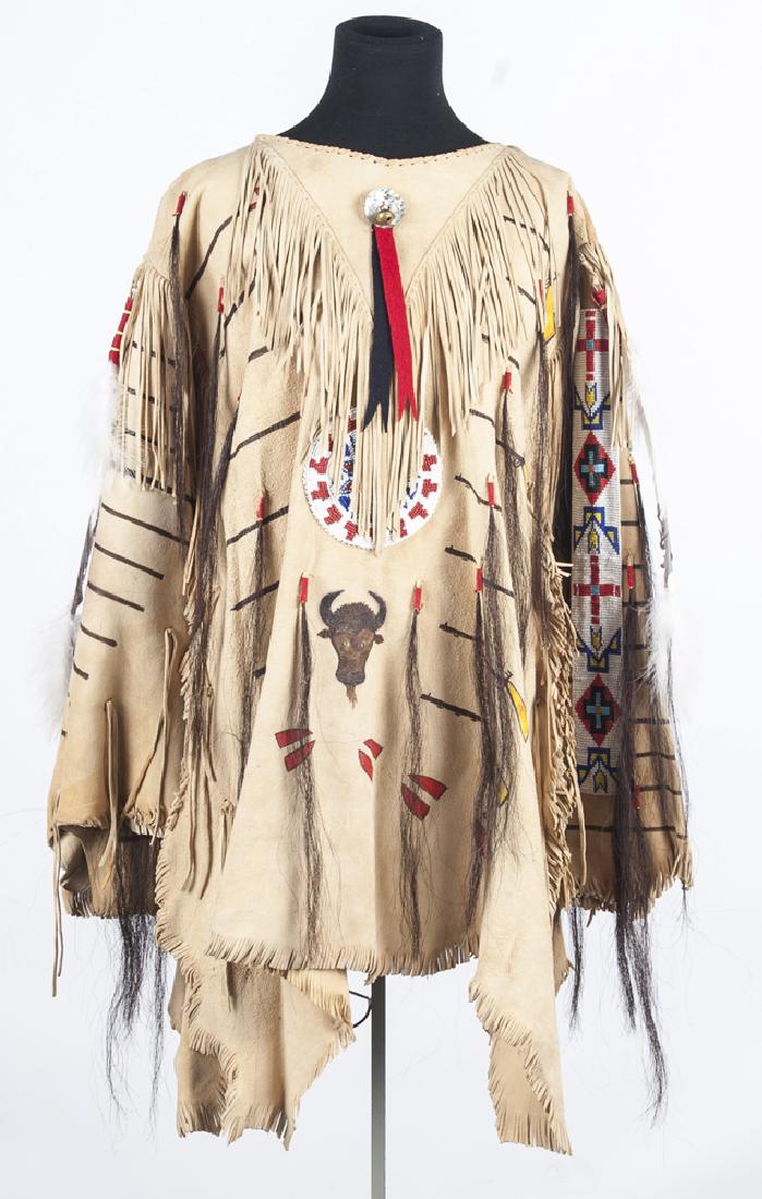 Plains Native American men's buckskin outfit, to (1 of 3)