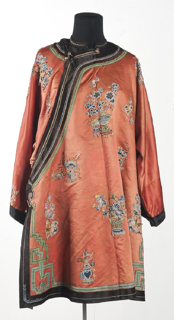 Chinese silk embroidered coat. (1 of 2)
