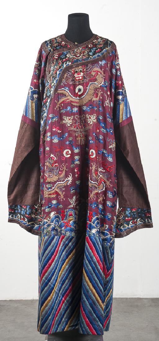 Chinese silk embroidered robe. (1 of 2)