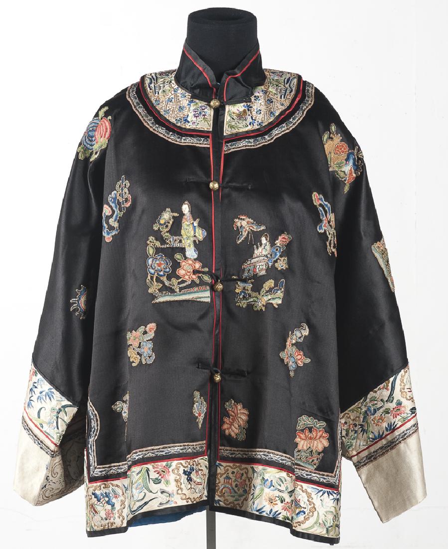 Chinese silk embroidered coat. (1 of 2)