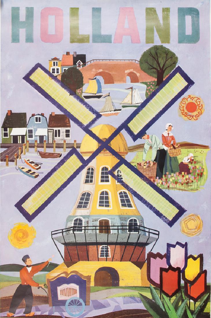 Four vintage travel posters, to include London, H (1 of 4)