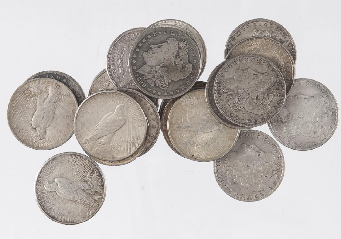 Thirteen Morgan silver dollars, to include six 19 (1 of 1)