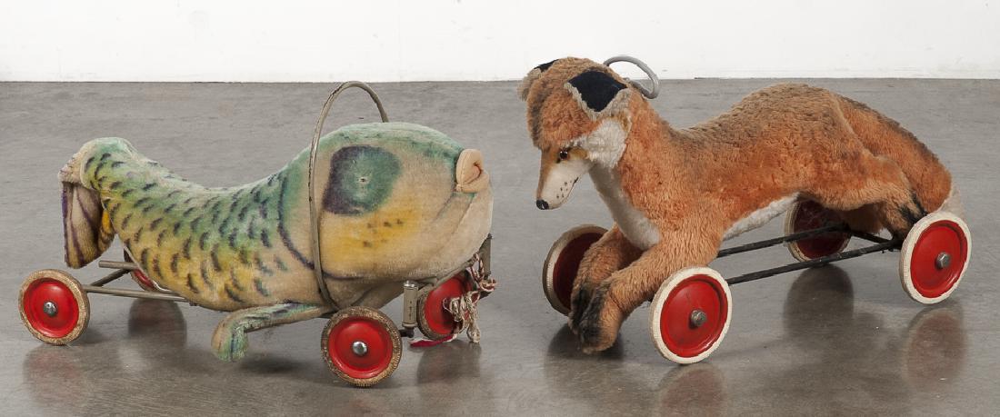 Two Steiff plush ride-on toys, to include a fish (1 of 1)