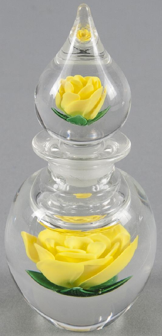 Francis Whittemore, yellow crimp rose perfume bot (1 of 1)