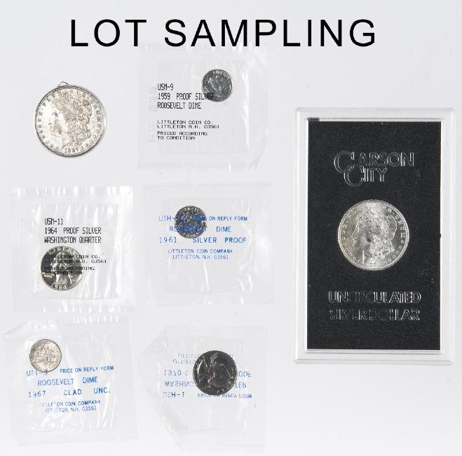 Morgan silver dollar, 1884 CC, together with an 1 (1 of 1)