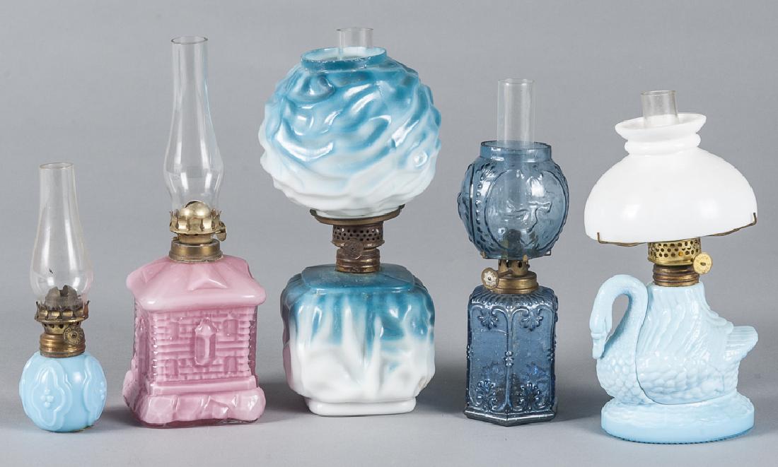 Five colored glass fairy lamps. (1 of 1)