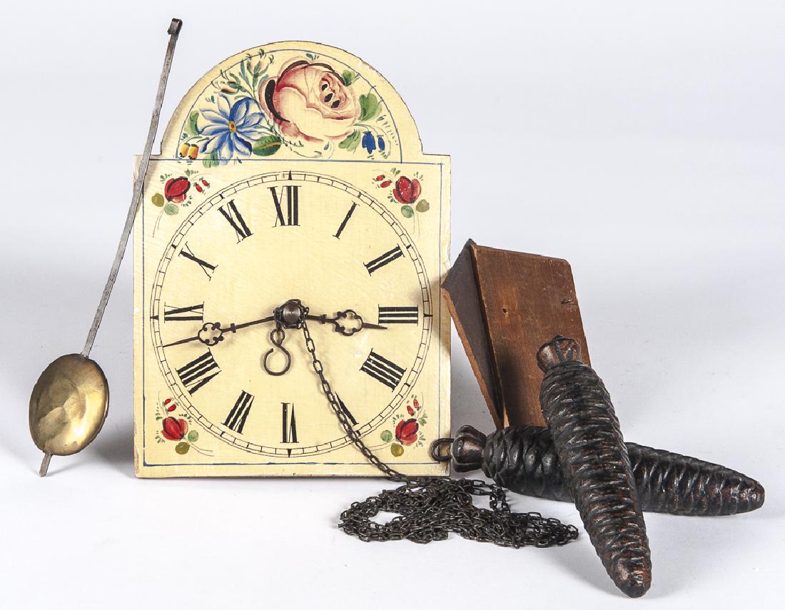German wag on the wall clock, late 19th c., 9 1/4 (1 of 1)