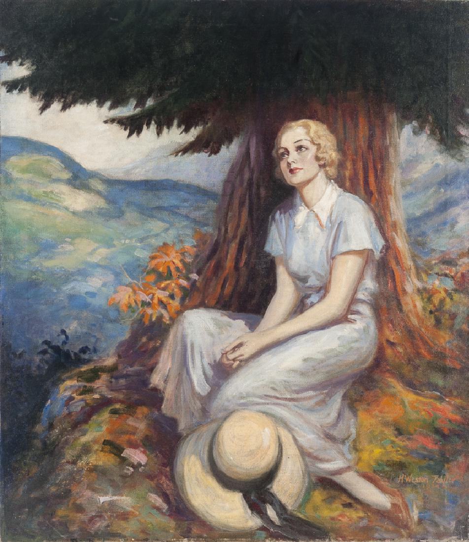 H. Weston Taylor (American 1881-1978), oil on can (1 of 1)