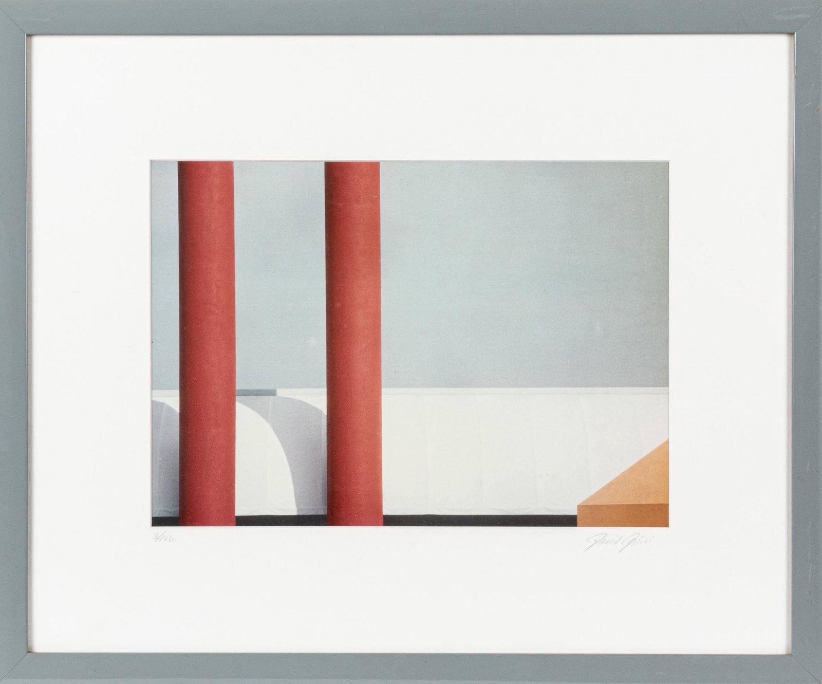 Three works: Three works, to include an oil on canvas of a matador, signed R Watson, together with a print by David Ricci and an abstract by P. Tangen.