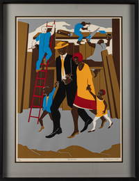 Jacob Lawrence signed silkscreen