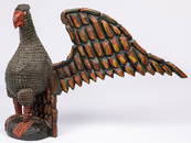 Large Keith Collis carved and painted eagle