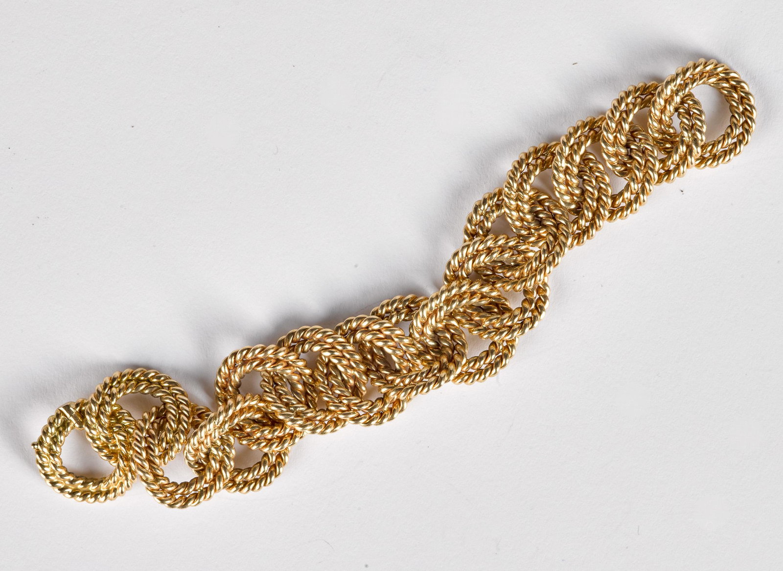 Verdura 14K yellow gold bracelet: Verdura 14K yellow gold bracelet, 74.5 dwt.