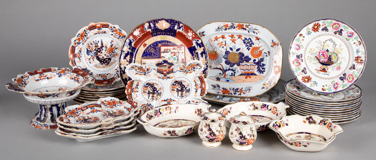 Group of Mason's Ironstone: Group of Mason's Ironstone, thirty-three pcs.