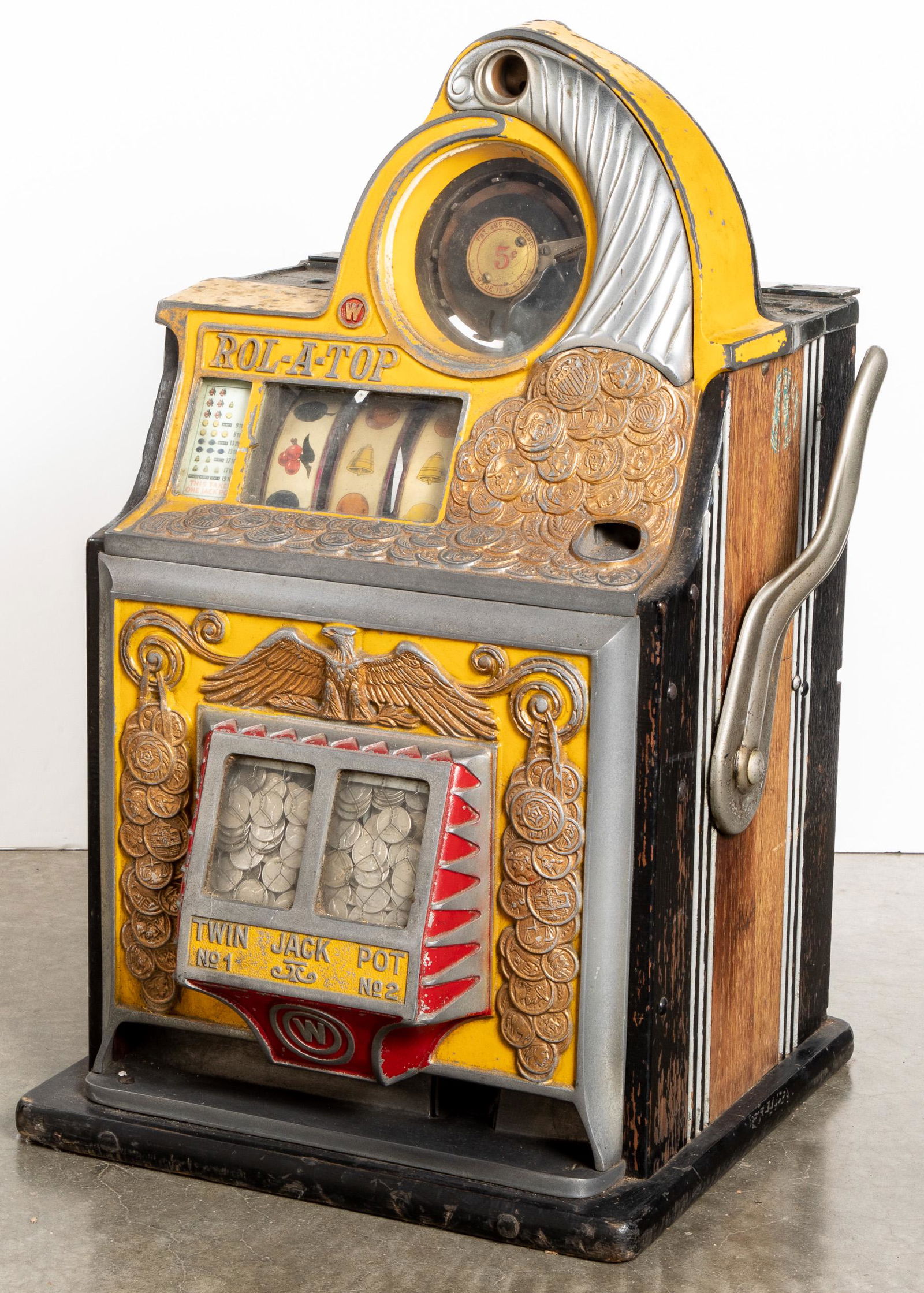 Watling Rol-A-Top slot machine: Watling Rol-A-Top slot machine.