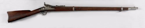 Model 1868 Springfield ''trapdoor'' rifle, 50-70 : Model 1868 Springfield ''trapdoor'' rifle, 50-70 caliber, 32 1/2'' round barrel.