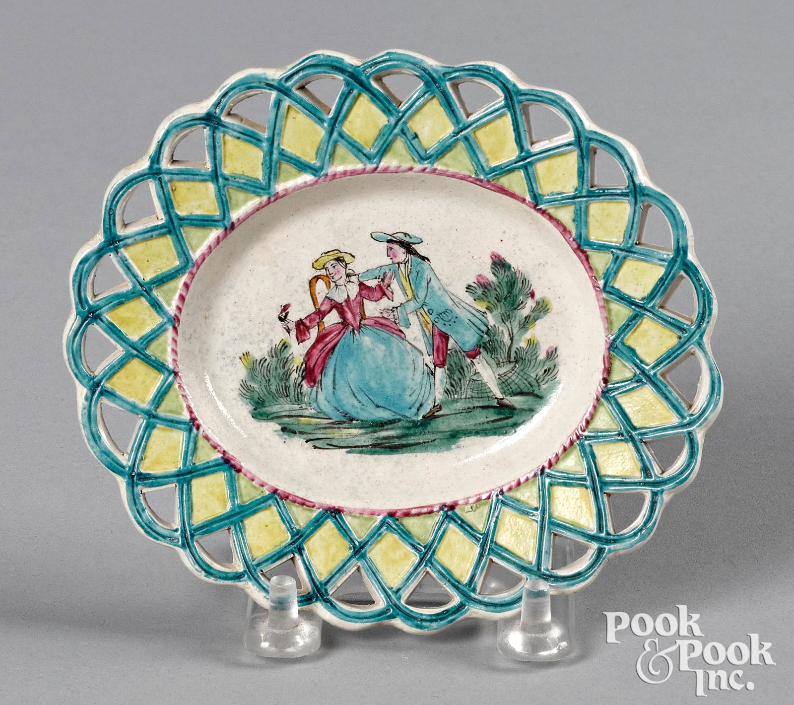 Small Staffordshire salt glaze stoneware dish (1 of 1)