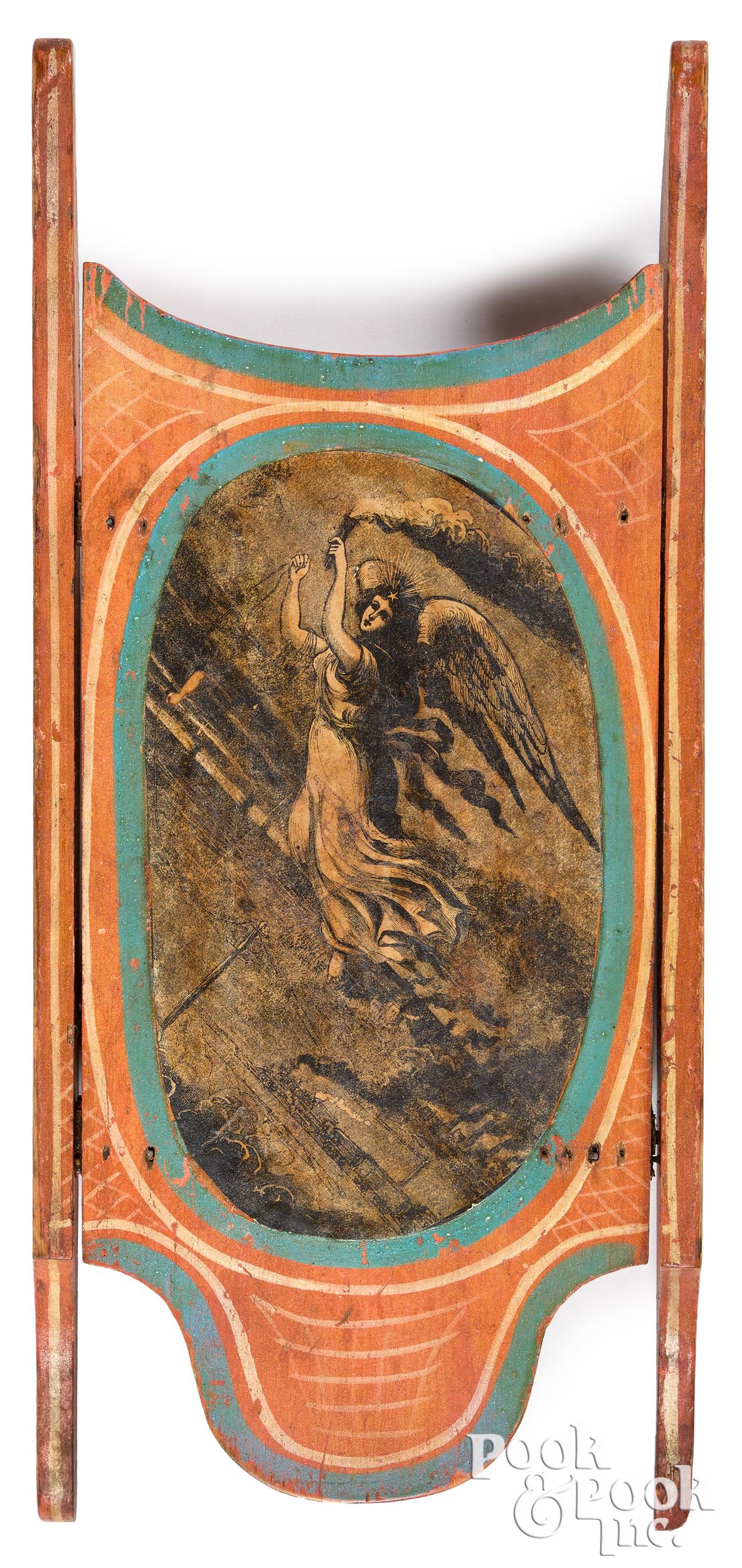 Miniature painted sled, Flying Liberty (1 of 2)