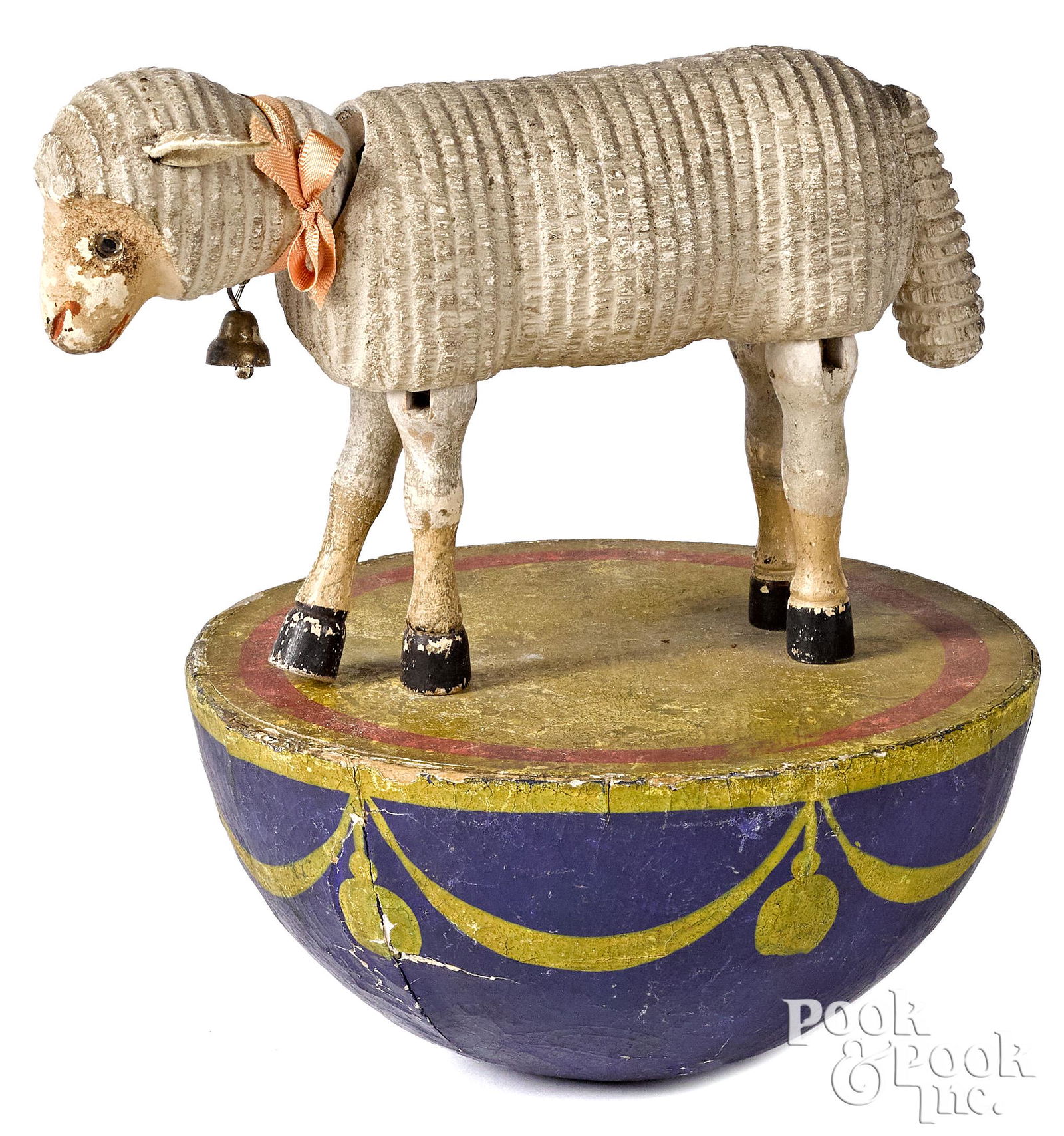 Rare Schoenhut half rolly dolly sheep (1 of 2)