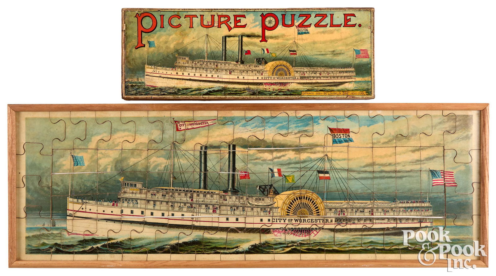 McLoughlin Bros. City Worchester Picture Puzzle (1 of 1)