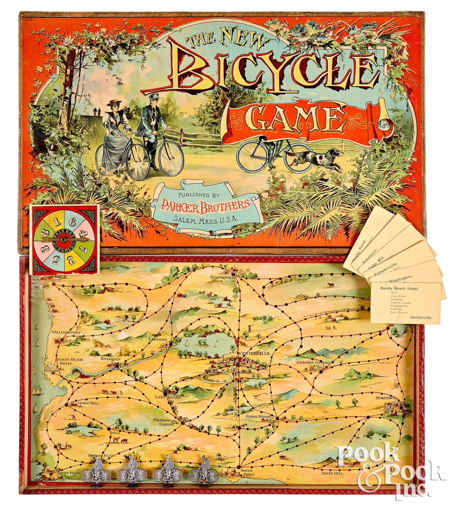 Parker Bros. New Bicycle Game, ca. 1894 (1 of 2)