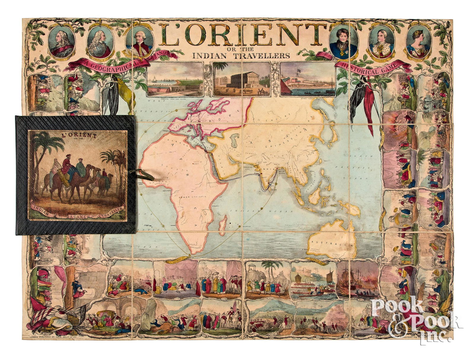 L'Orient or the Indian Traveler Game, ca. 1840 (1 of 4)