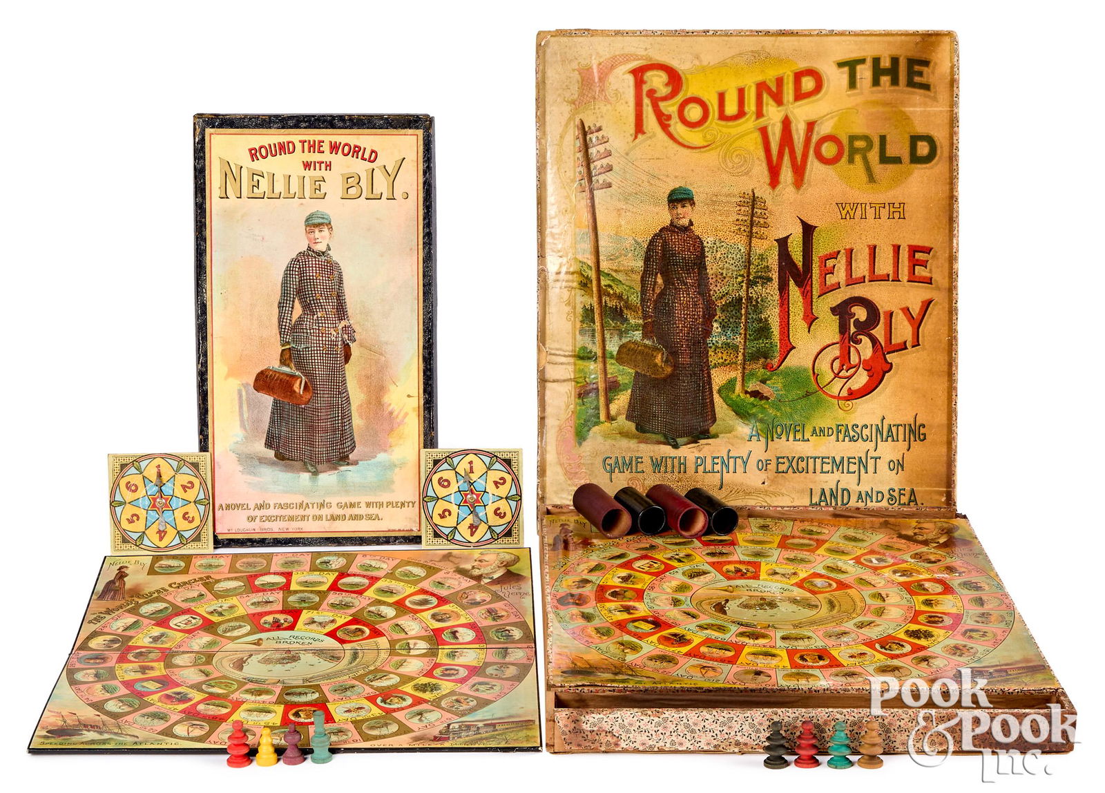 McLoughlin Bros. Nellie Bly Games, ca. 1890 (1 of 2)