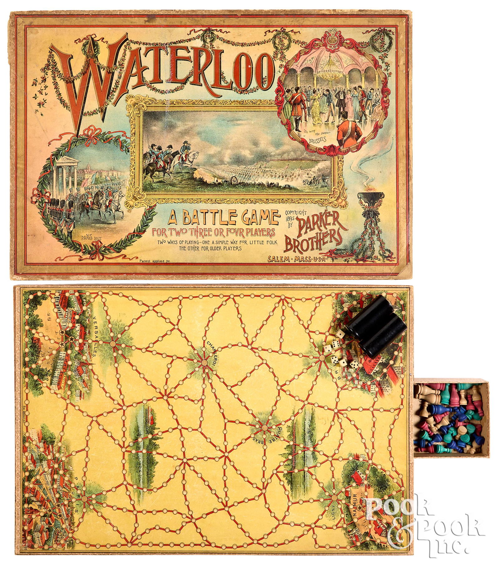 Parker Bros. Waterloo A Battle Game, ca. 1895 (1 of 2)