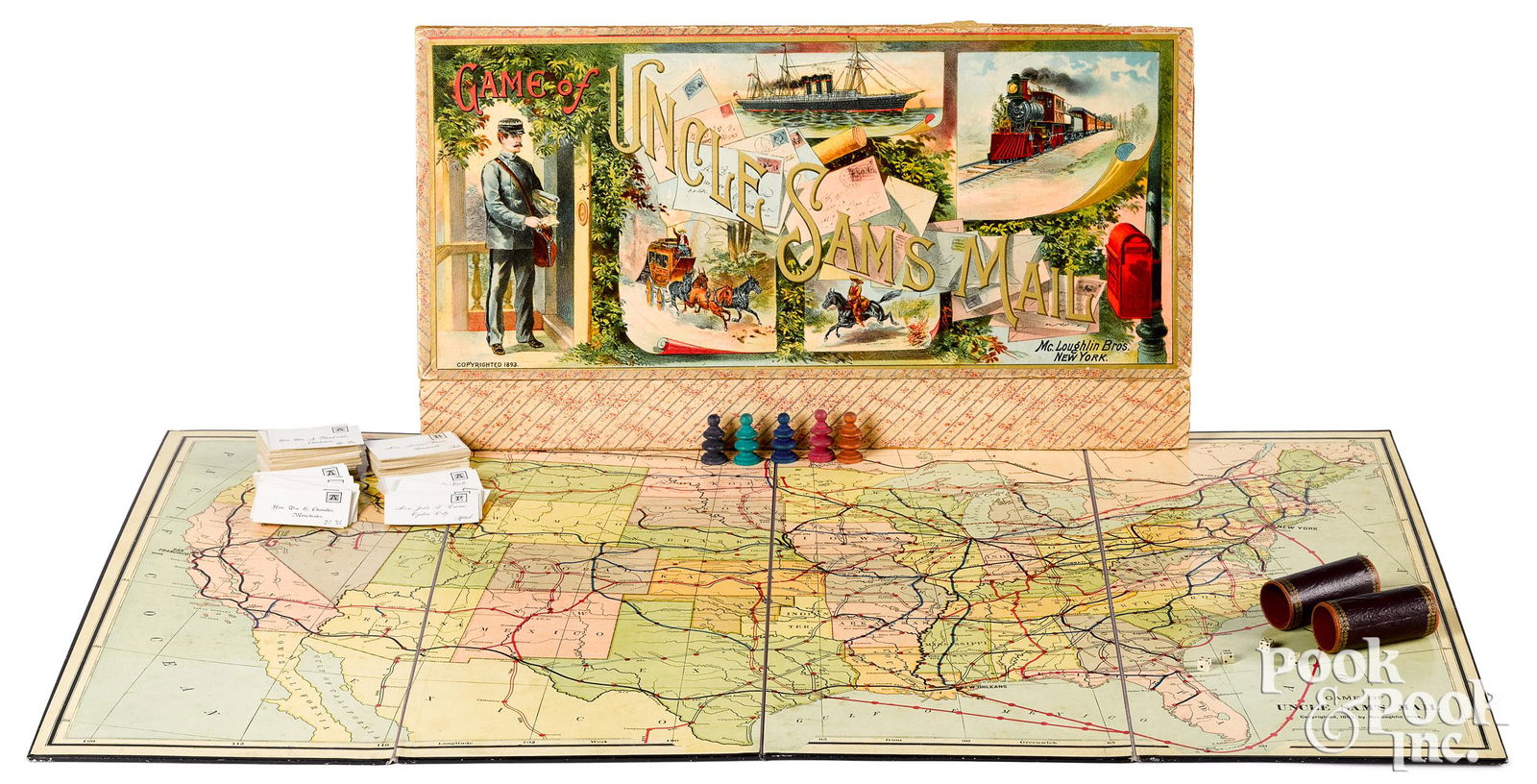 McLoughlin Bros. Game of Uncle Sam's Mail (1 of 3)