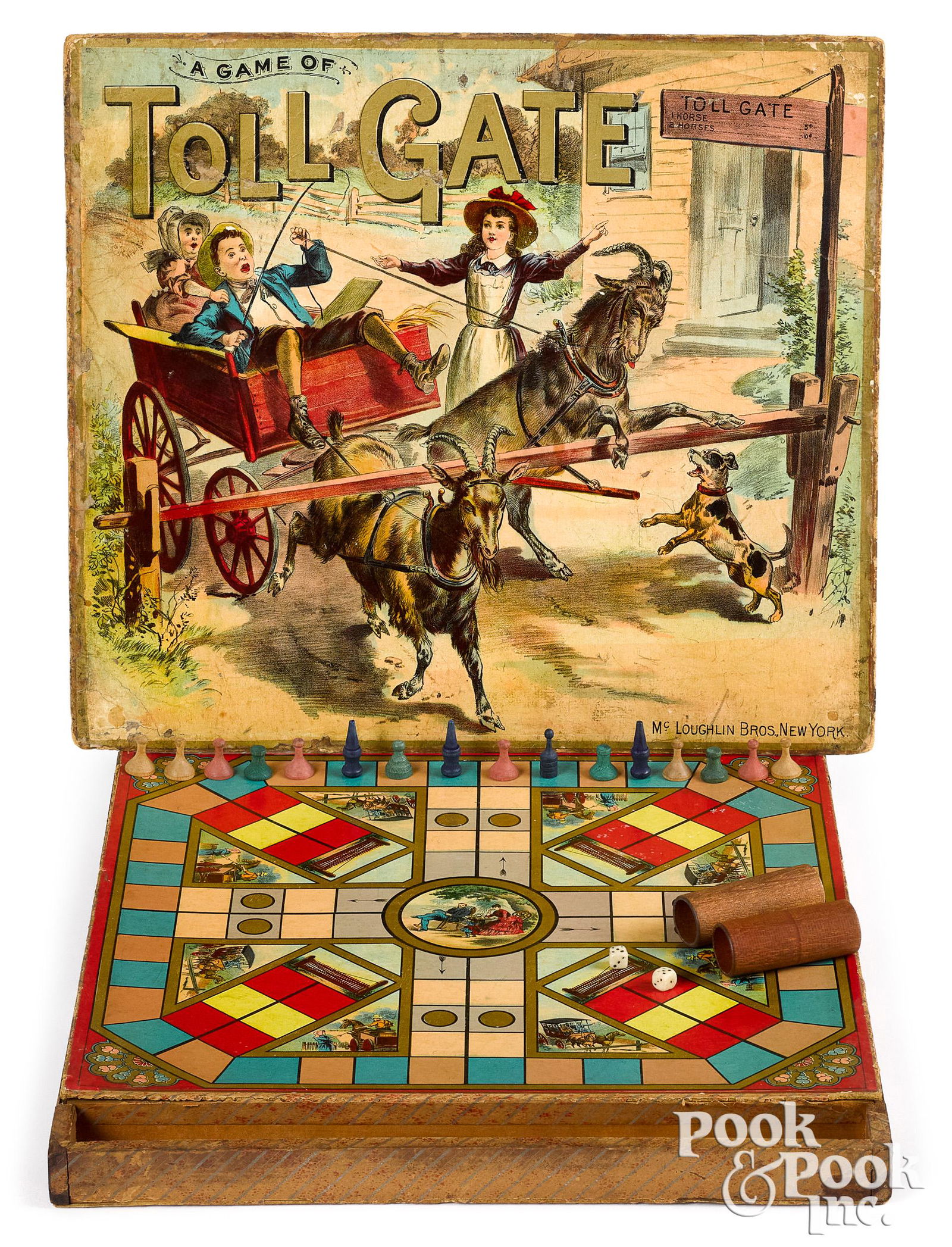 McLoughlin Bros. Game of Tollgate, late 19th c. (1 of 2)