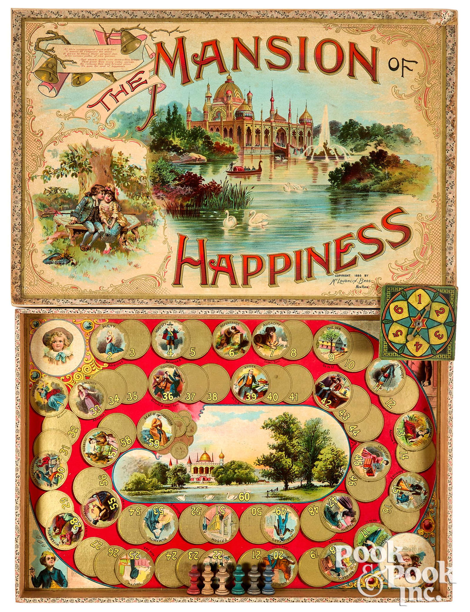 McLoughlin Bros. Mansion of Happiness, ca. 1895 (1 of 2)