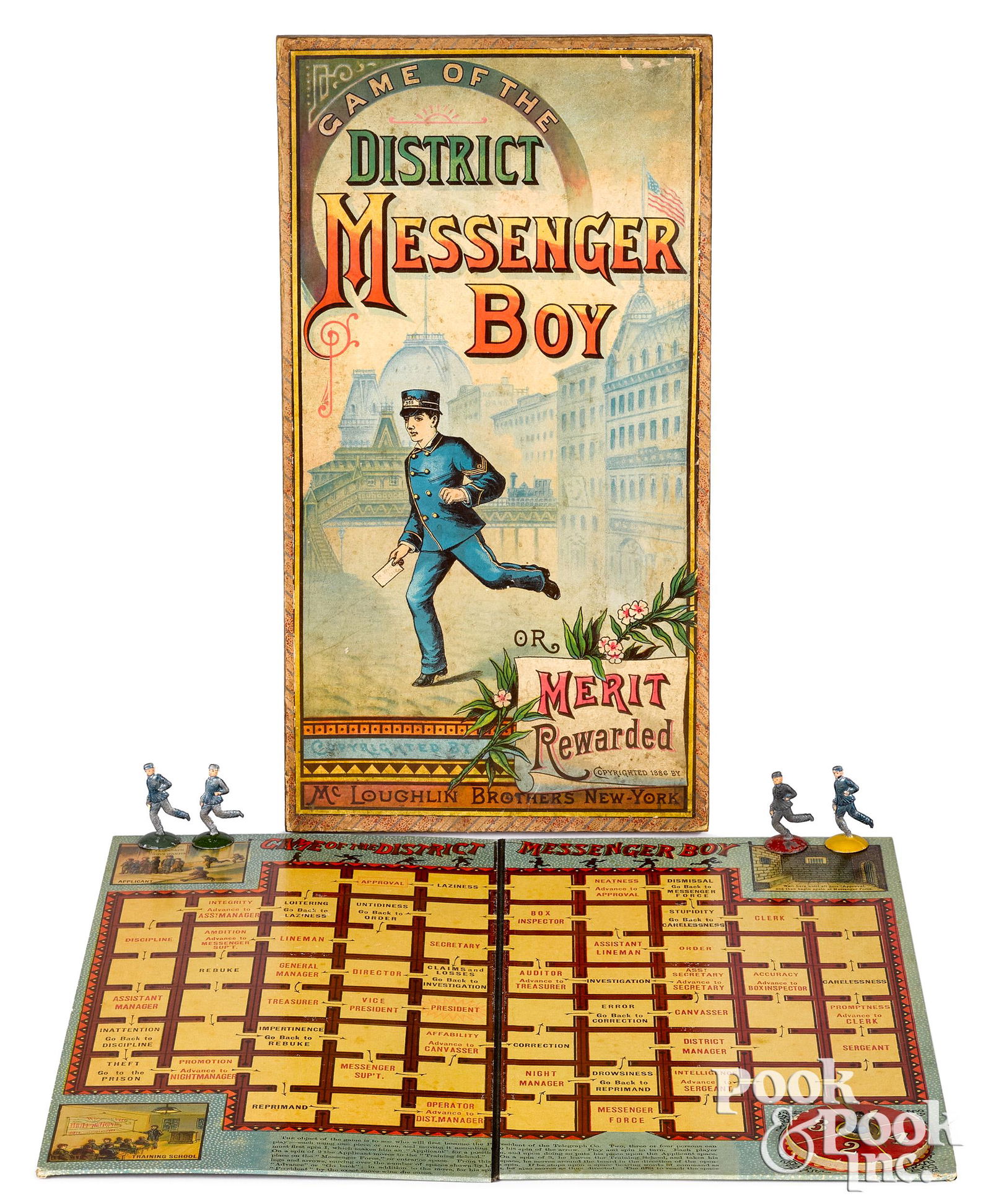 McLoughlin Bros. Game of The District Messenger (1 of 1)