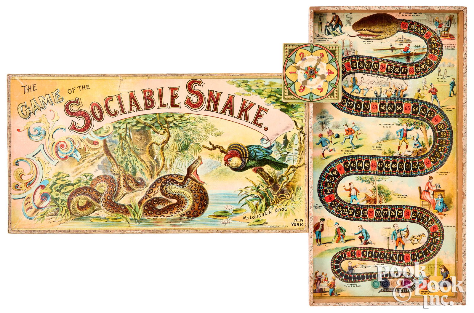 McLoughlin Bros. Game of the Sociable Snake (1 of 2)