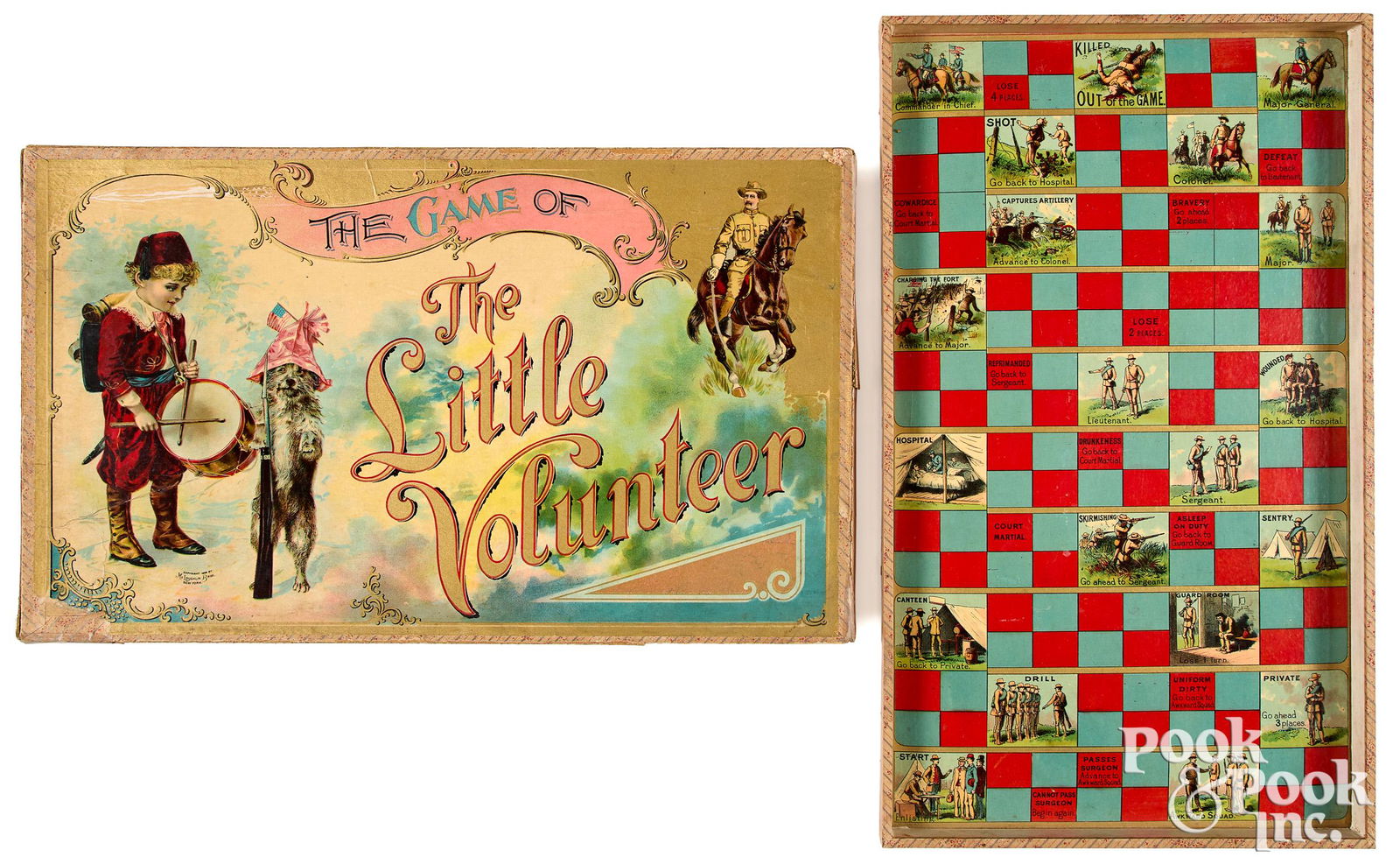 Mcloughlin Bros. Game of the Little Volunteer (1 of 2)