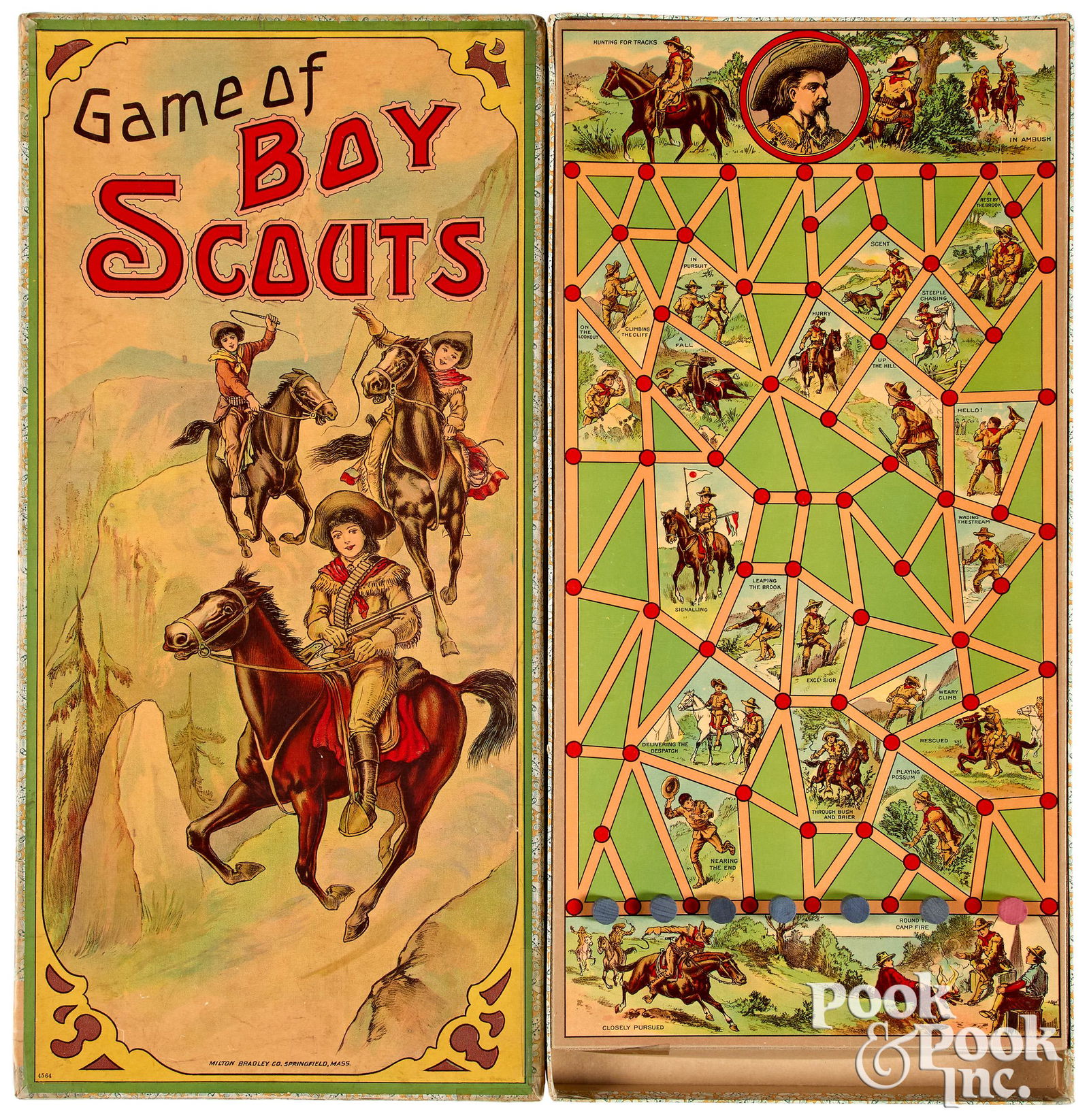 Milton Bradley Game of Boy Scouts, early 20th (1 of 2)