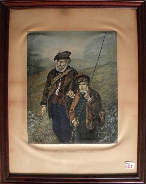 Two prints of highlanders, 17 1/2'' x 14'' and 23 