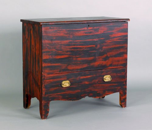 New England painted blanket chest, early 19th c